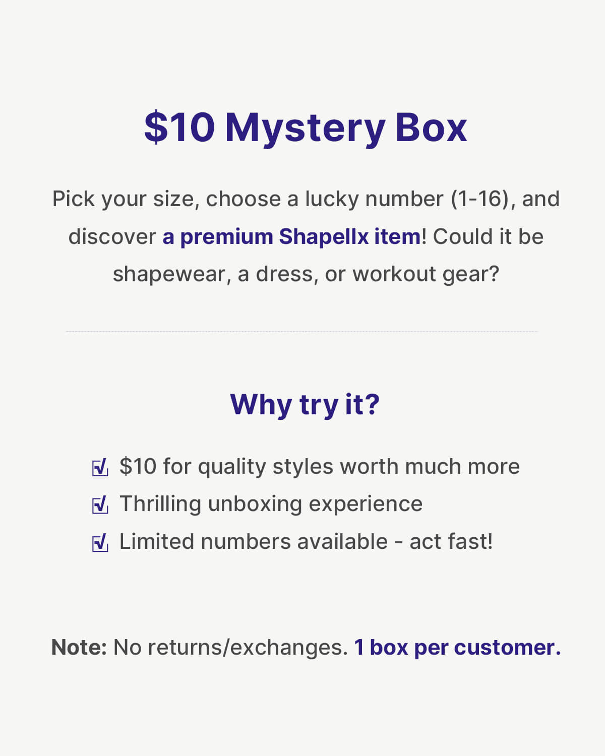 Mystery Box | $10 for a Surprise Item