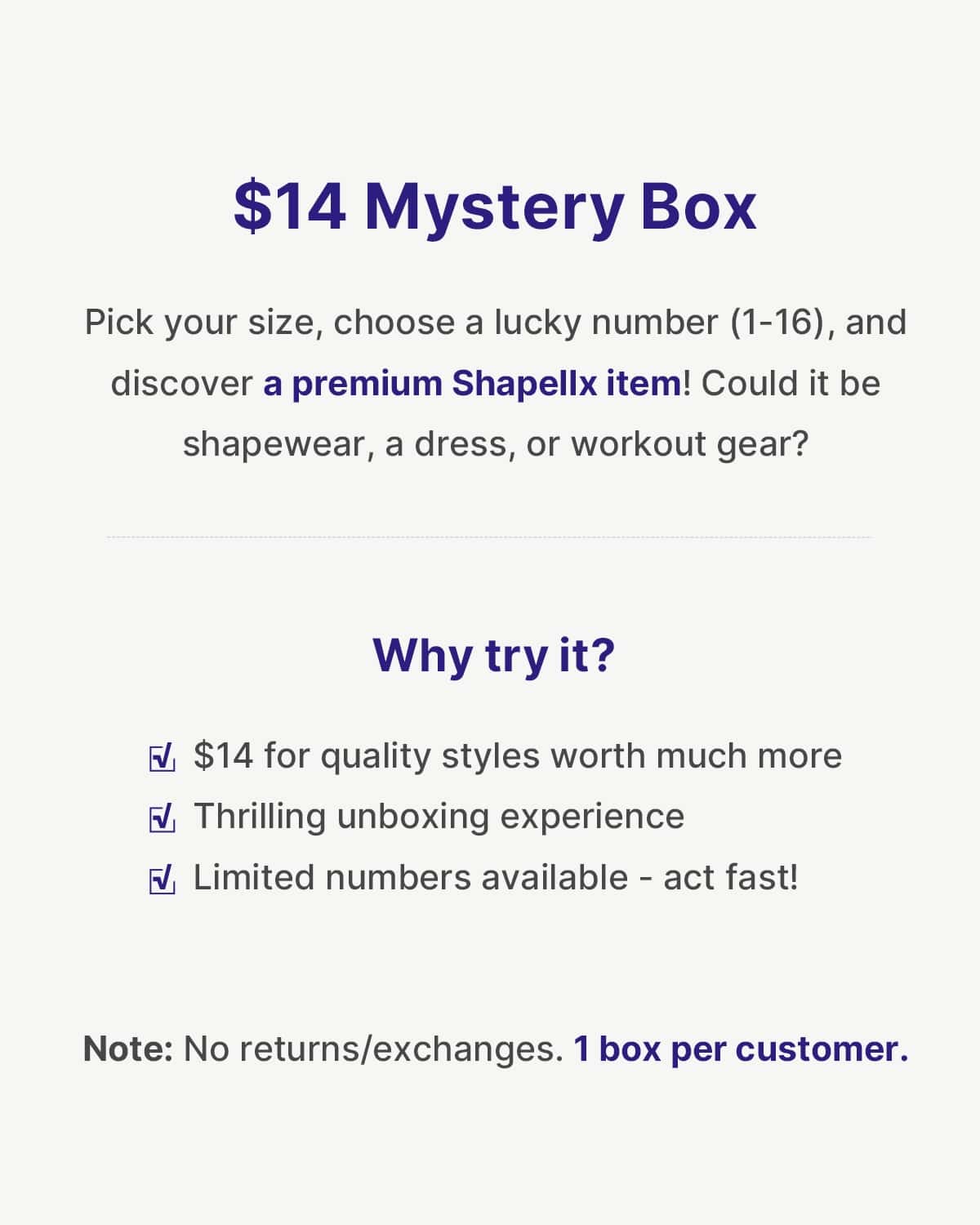 Mystery Box | $14 for a Surprise Item