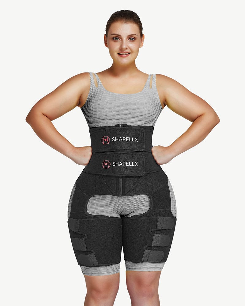 High Waist Trainer Thigh Trimmer, 3 in 1 Body Shaper Weight Loss