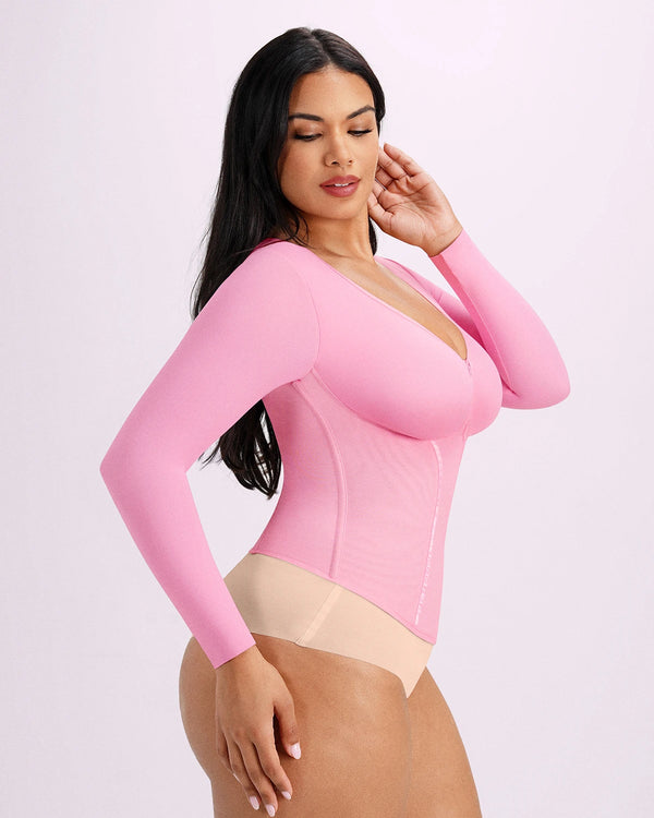 NeoSweat® Long Sleeve Tummy Control Corset Top
