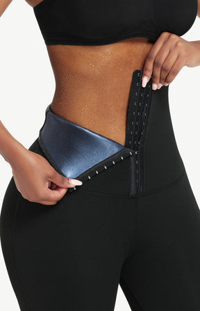 Neoprene Butt Lifting Wide Waistband Leggings