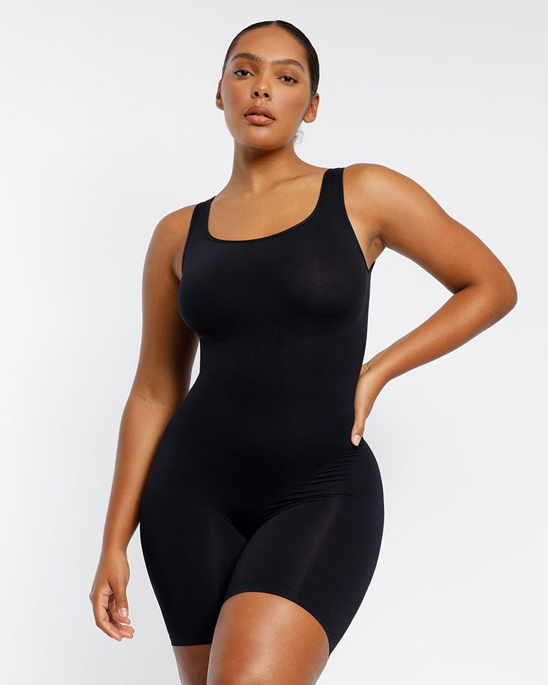 Mapale  Cross Back Support Mid Length Shapewear with Snap Button