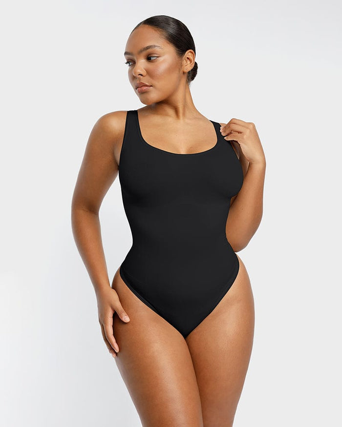 PowerConceal™ Scoop Tank Thong Bodysuit