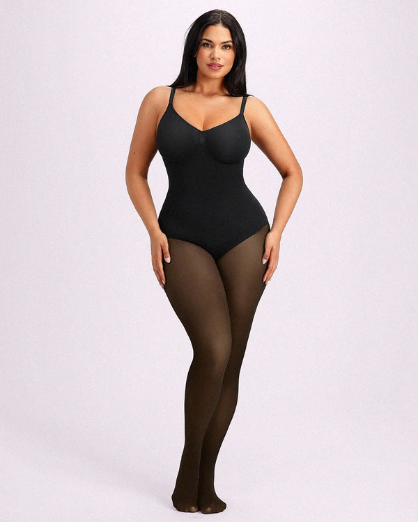 Sheer-Look Thermal Full Body Tights
