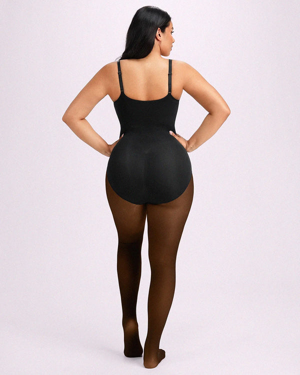 Sheer-Look Thermal Full Body Tights