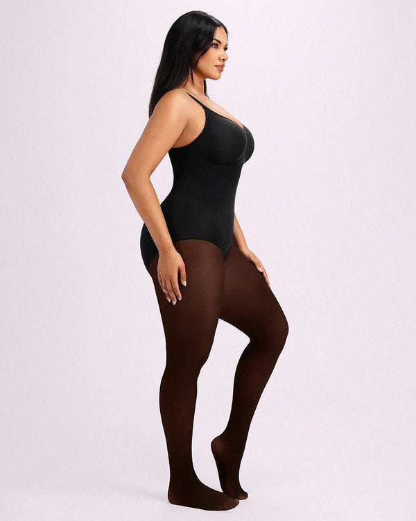 Sheer-Look Thermal Full Body Tights