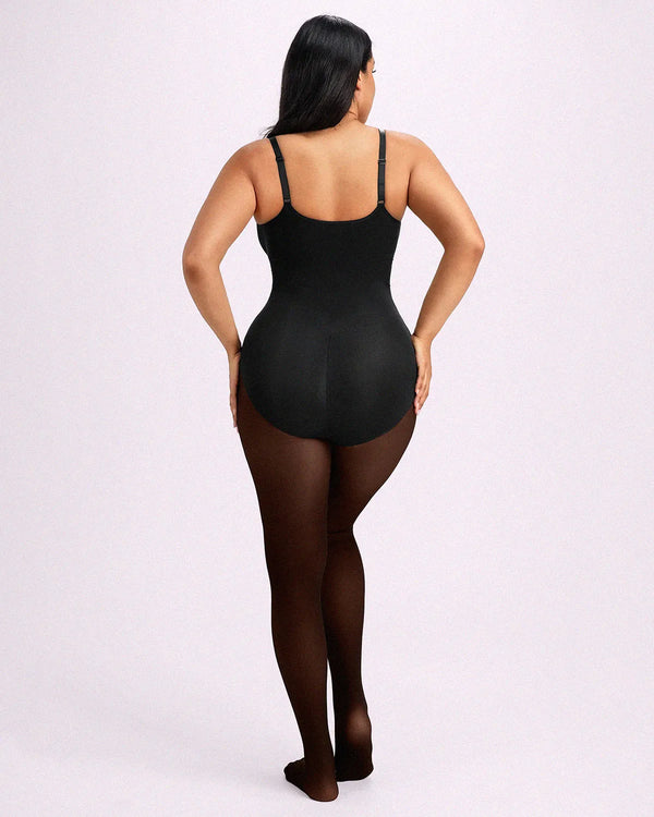 Sheer-Look Thermal Full Body Tights
