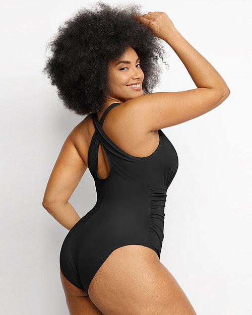 Smart Sculpt Plunge Cutout Swimsuit | Enhance Your Summer Look | Swim