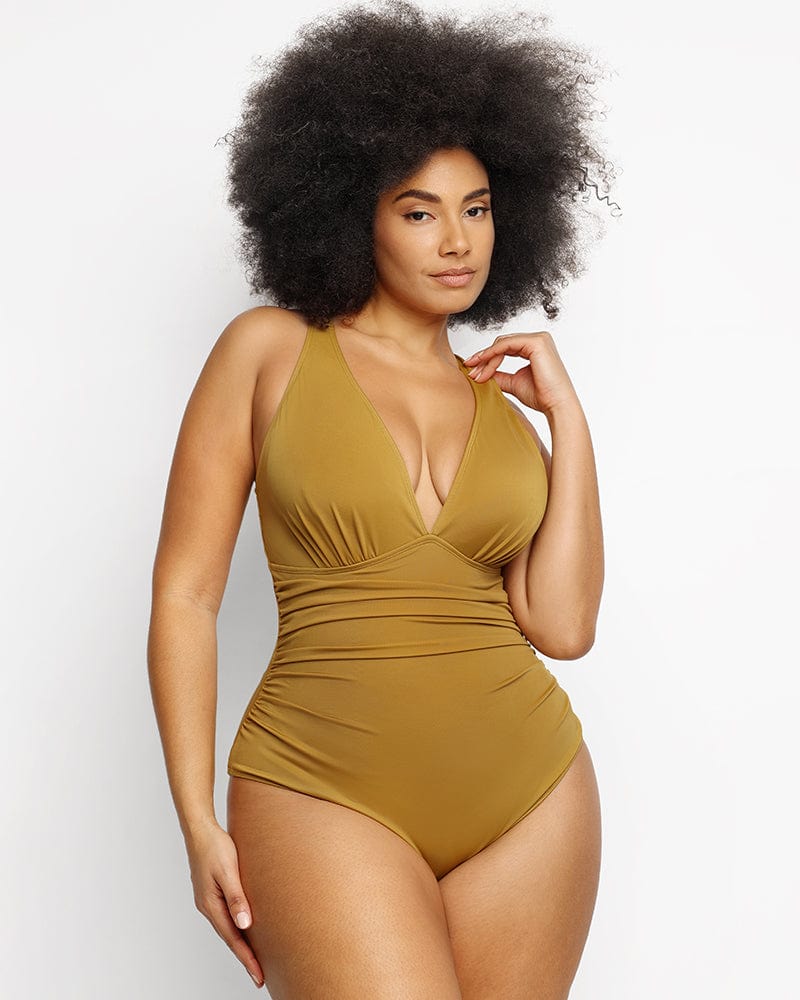 Smart Sculpt Plunge Cutout Swimsuit