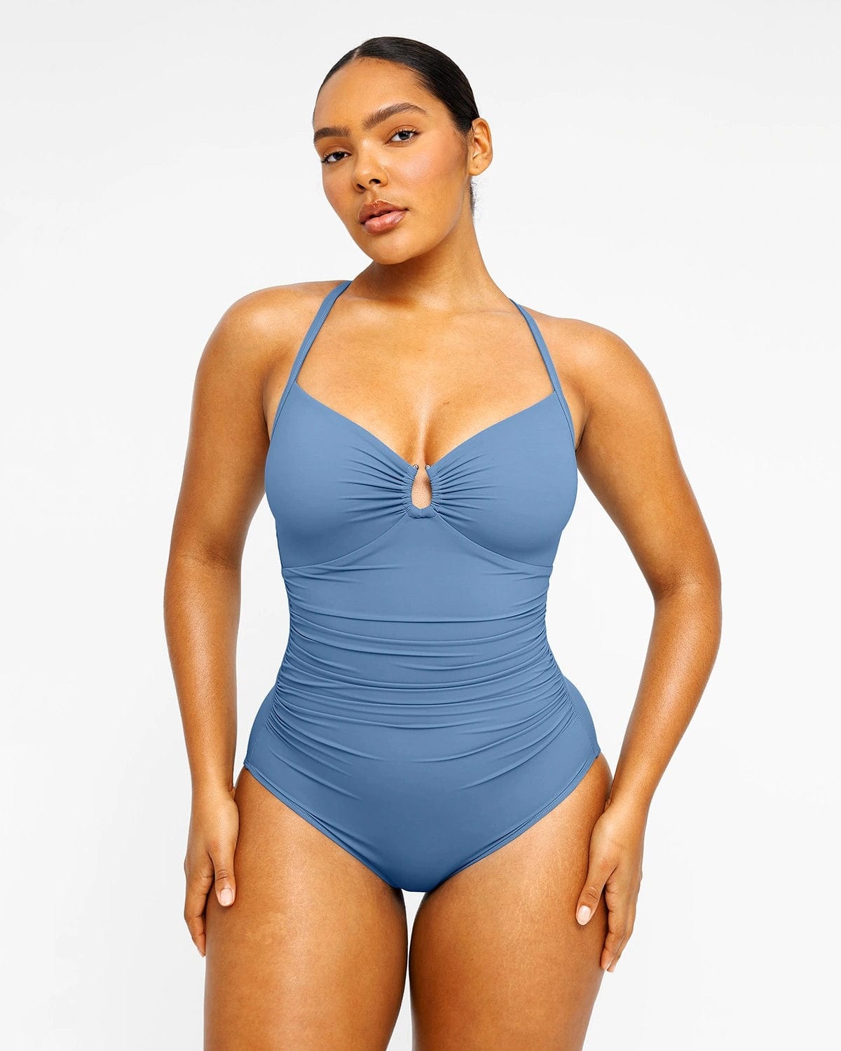 Smart Sculpt U-Ring Cut Out Shaping Swimsuit