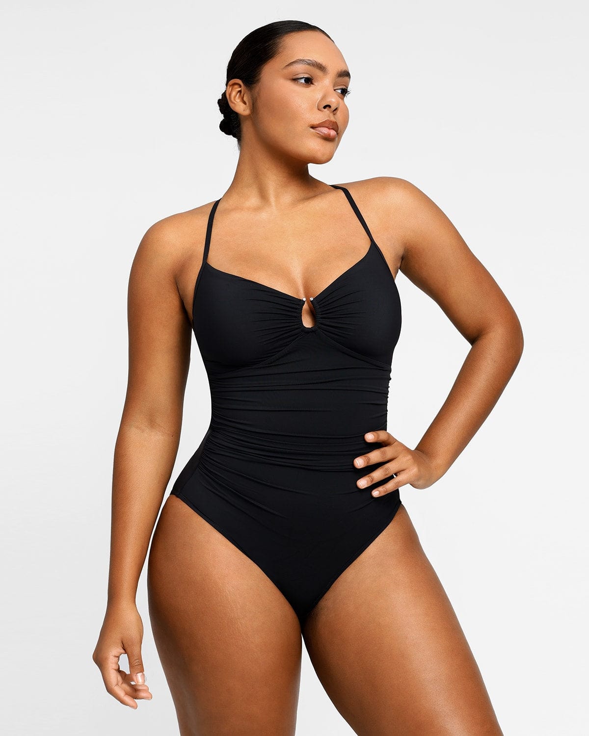 Shapellx Adjustable Back Crossover Swimsuit
