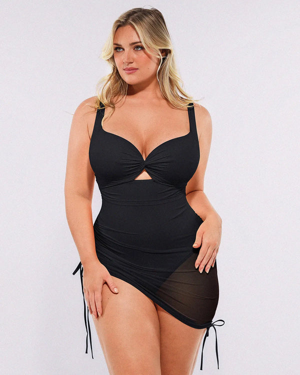 Smart Sculpt™ Multi-Style Mesh Wrap Shaping Swimsuit
