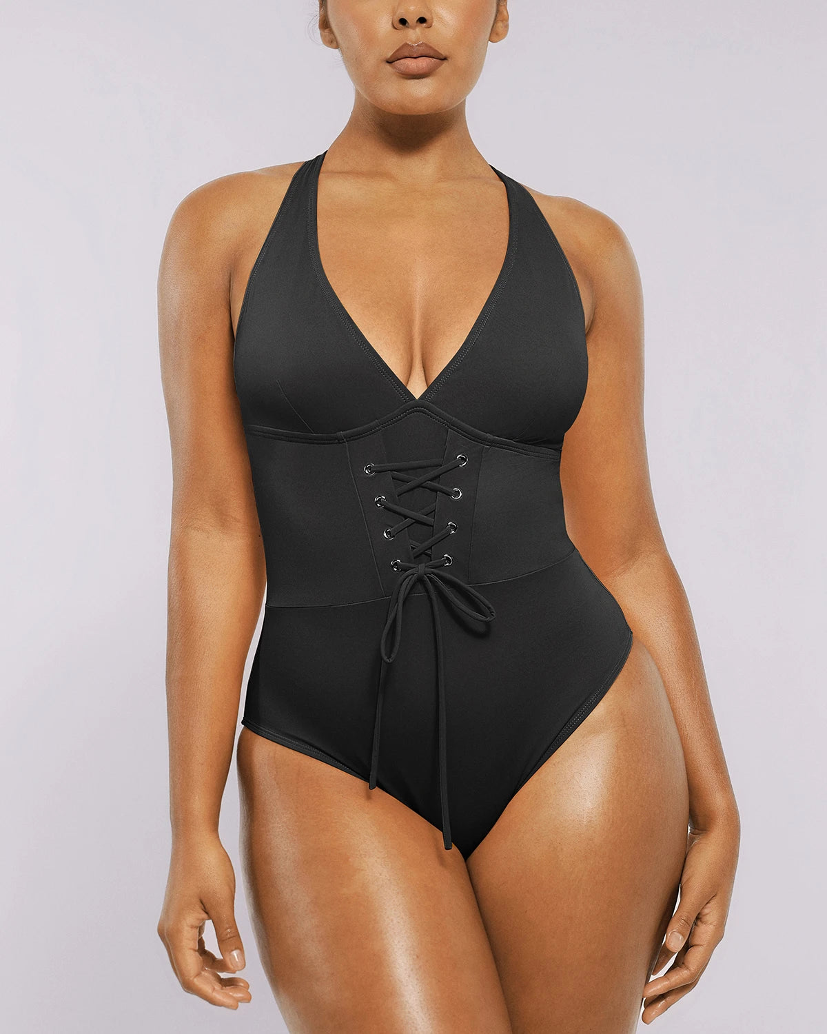 Smart Sculpt™ Plunge Corset Shaping Swimsuit