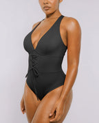 Smart Sculpt™ Plunge Corset Shaping Swimsuit