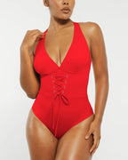 Smart Sculpt Plunge Corset Shaping Swimsuit