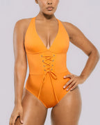 Smart Sculpt™ Plunge Corset Shaping Swimsuit