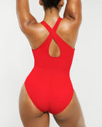 Smart Sculpt Plunge Corset Shaping Swimsuit