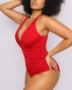 Smart Sculpt™ Plunge Cutout Swimsuit