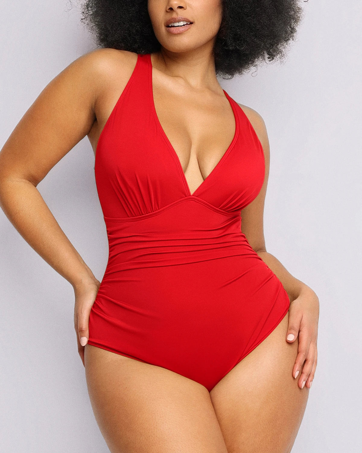 Smart Sculpt™ Plunge Cutout Swimsuit
