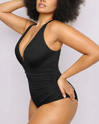 Smart Sculpt™ Plunge Cutout Swimsuit
