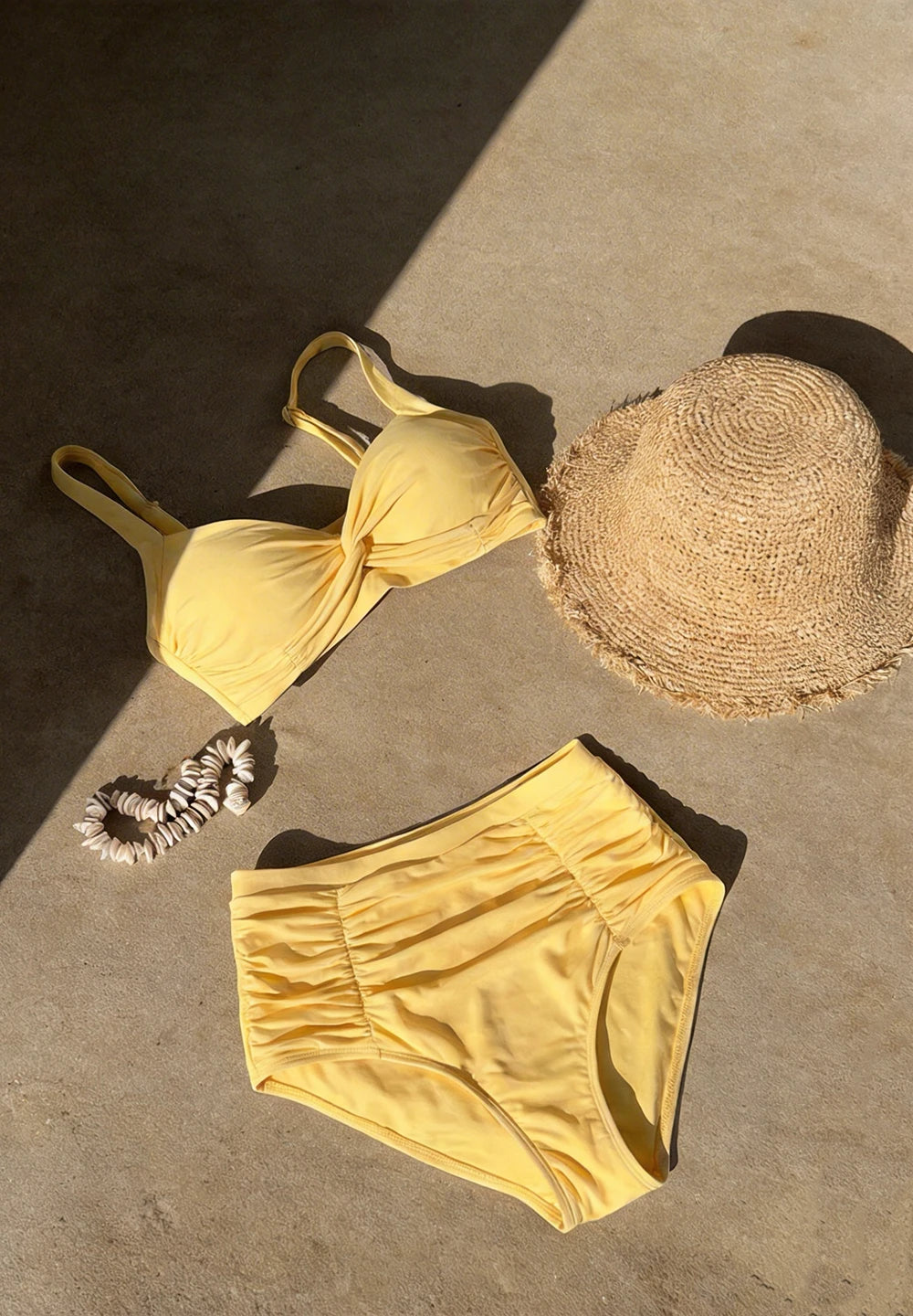 Smart Sculpt™ Apex Twist-Front Bikini Top & High-Waisted Bottom Set