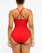 Smart Sculpt U-Ring Cut Out Shaping Swimsuit