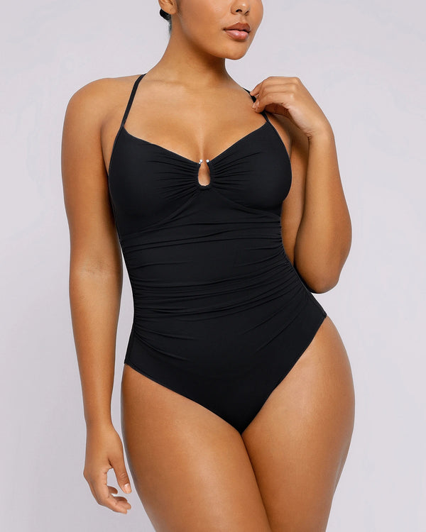 Buy Smart Sculpt U-Ring Cut Out Shaping Swimsuit | SHAPELLX Buy Smart Sculpt U-Ring Cut Out Shaping Swimsuit | SHAPELLX