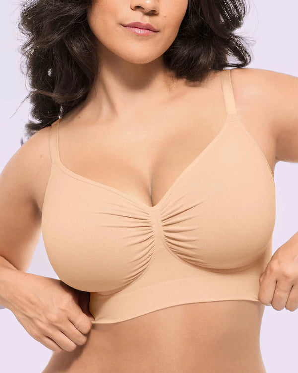 Bare Essentials™ Skin Flow™ Smooth Unlined Wireless Bra Triple Bundle