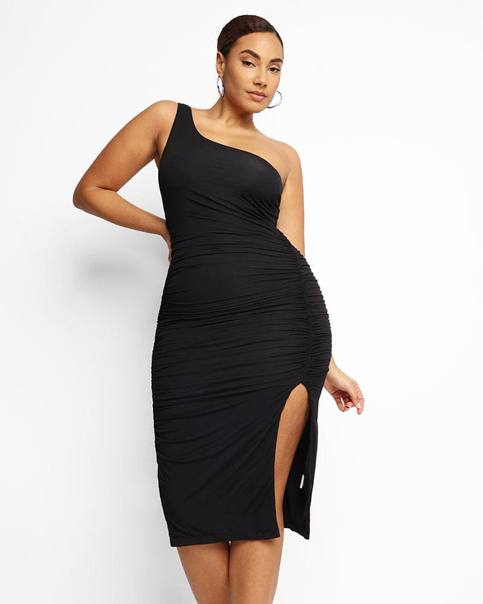 Thigh Split Shaping Dress