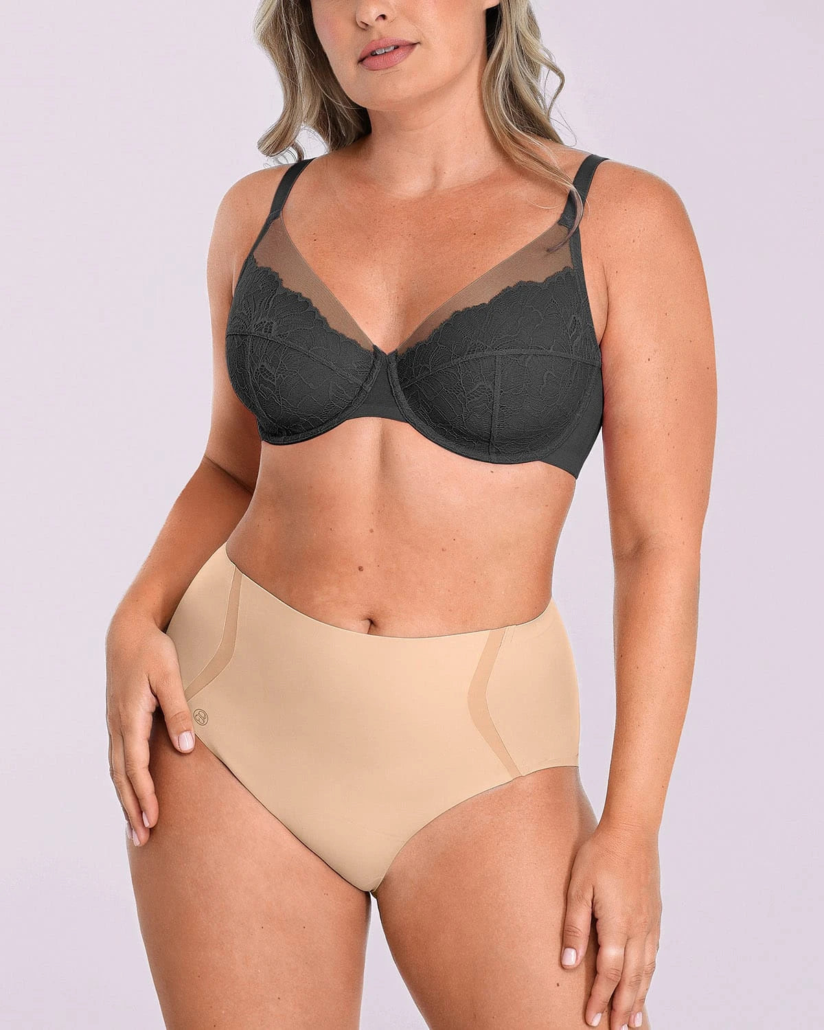 Unlined Lace Underwired Uplift Bra