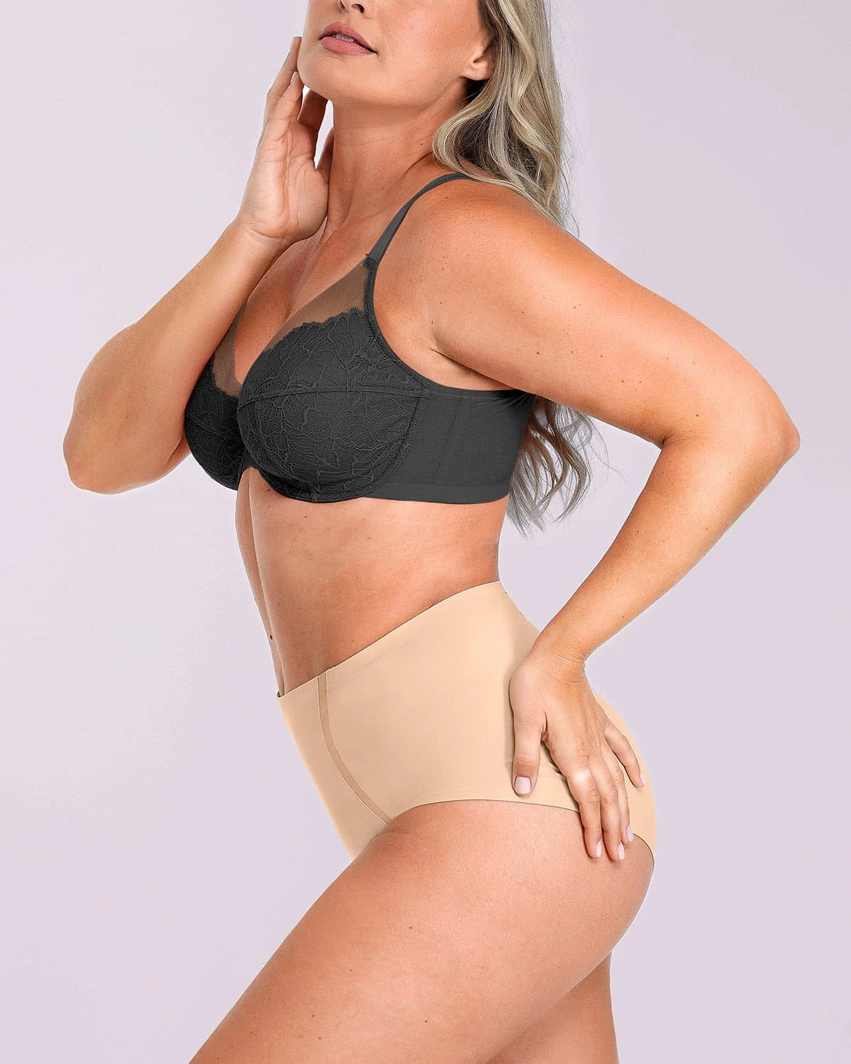 Bare Essentials™ AirSlim® Unlined Lace Underwired Uplift Bra