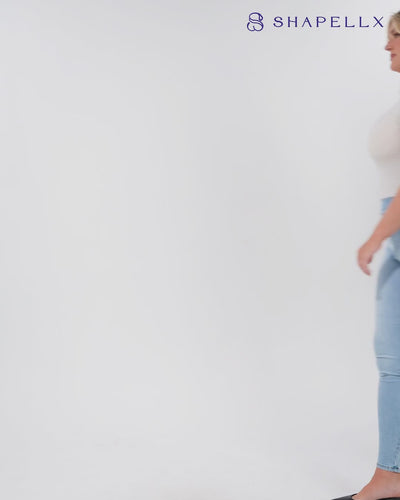 Bare Essentials™ High-Waisted Padded Hip Skinny Jeans