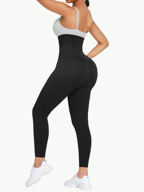 Sculptshe Booty Lifting Leggings with Waist Trainer